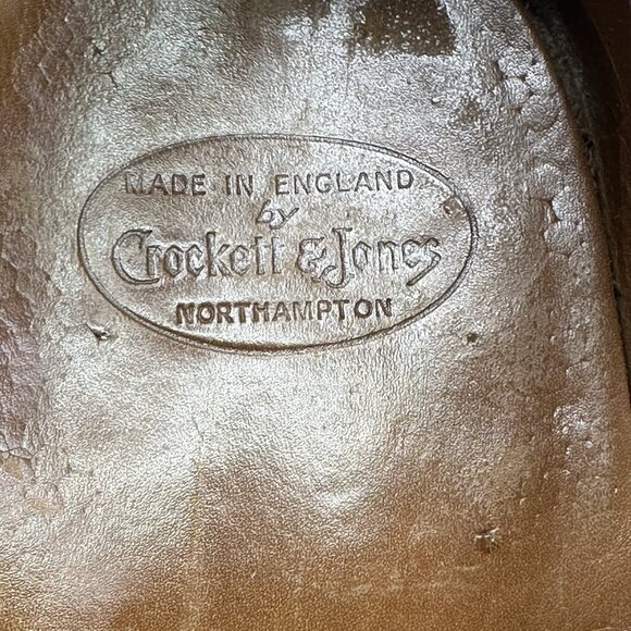 Crockett & Jones Whitehall Mens Size US 10.5 (UK 9.5) Oxfords Brown Leather 330 - Picture 8 of 9